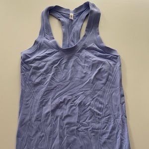 Athleta Momentum Seamless Tank Top Lavender Blue Purple Sz S